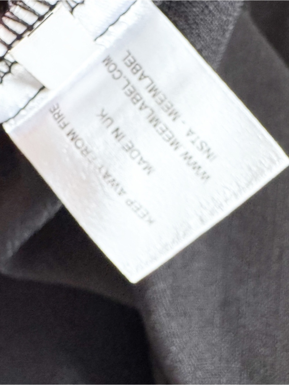 Meme The Label Stine Tailored Black Midi Skirt with Self D-Ring Belt - Picture 12 of 13